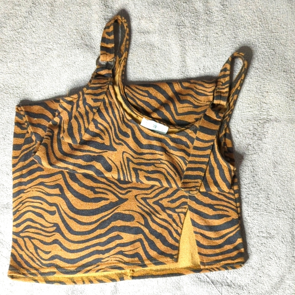 Animal print mini dress